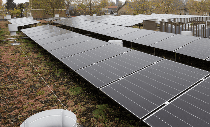Kindcentrum Nijnsel school Van Stiphout dak zonnepanelen sedum daktuin